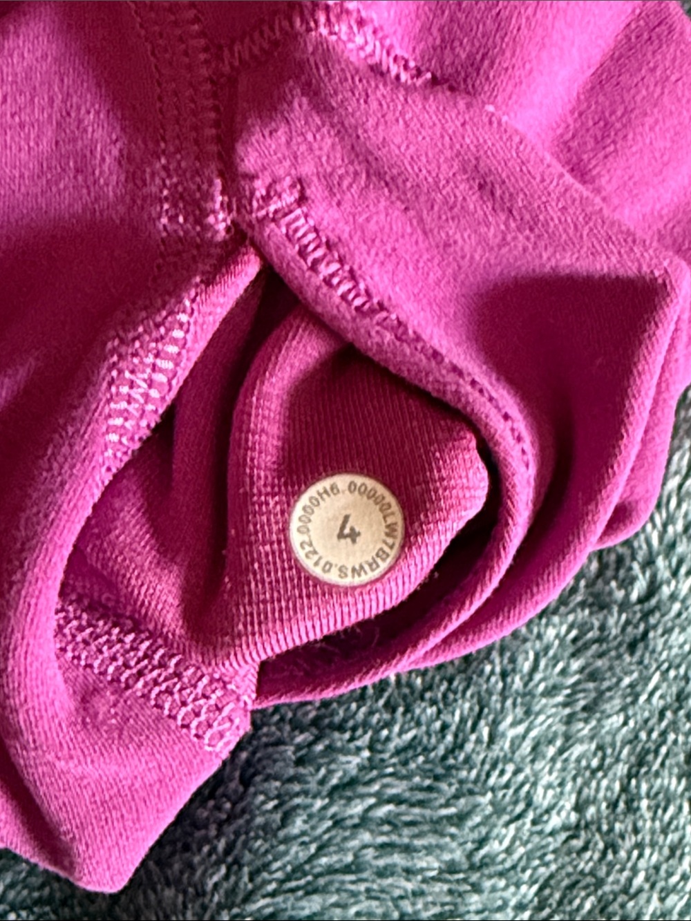 Women's High-Waist Performance Bike Shorts - Pinkish/purple - Picture 4 of 5